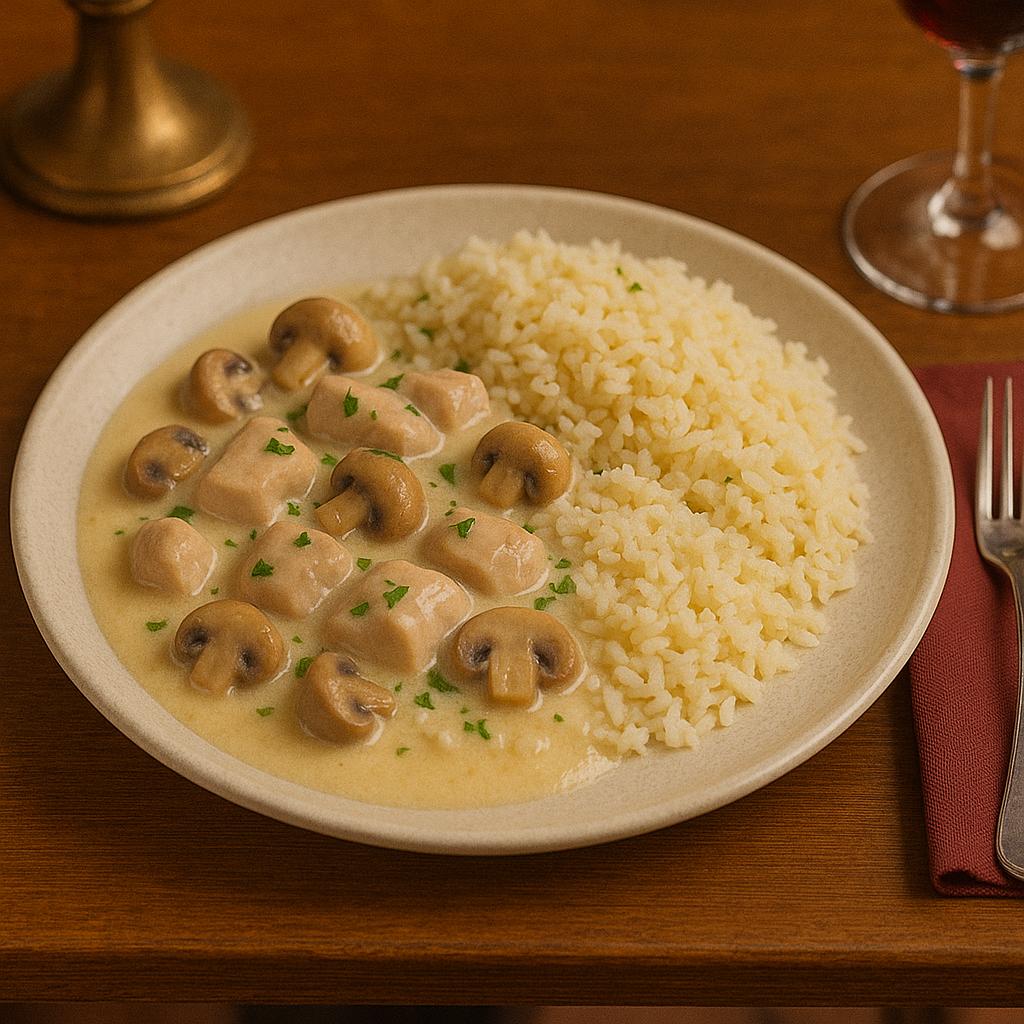 Blanquette de ternera a la antigua — photo du plat